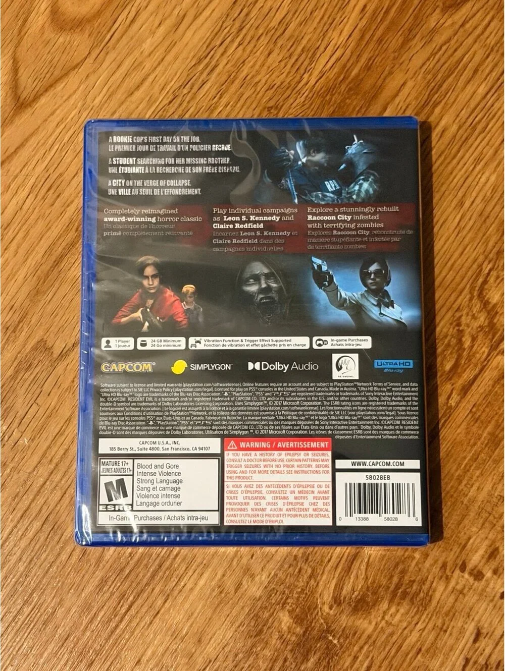 Resident Evil 2 for PlayStation 5